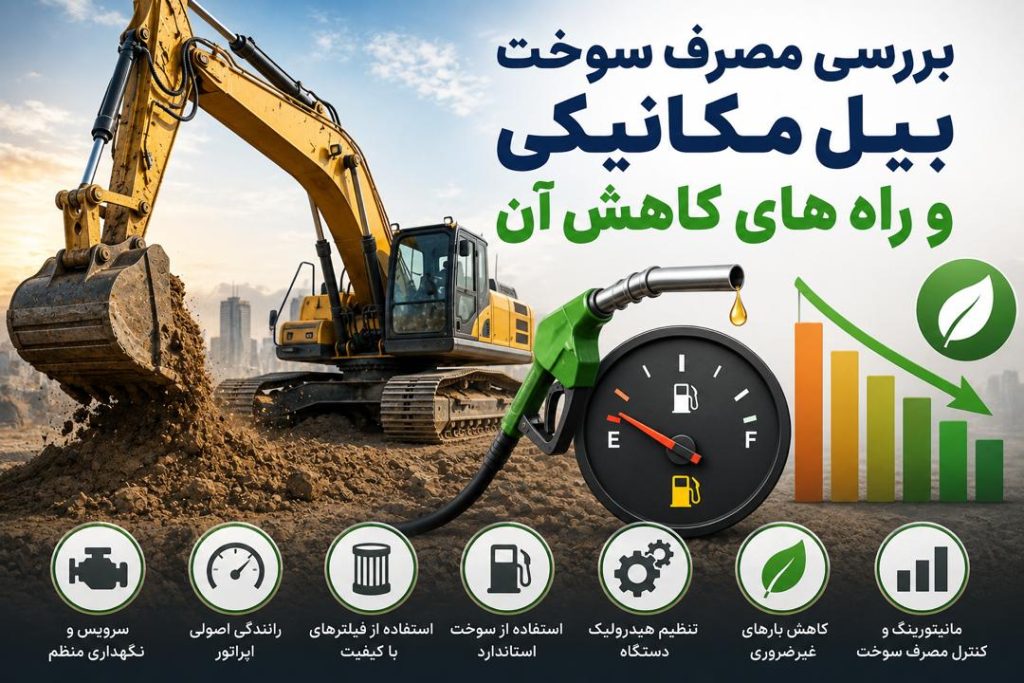 بررسی مصرف سوخت بیل مکانیکی و راه‌های کاهش آن